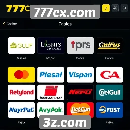 Opções de pagamento no 777cx.com
