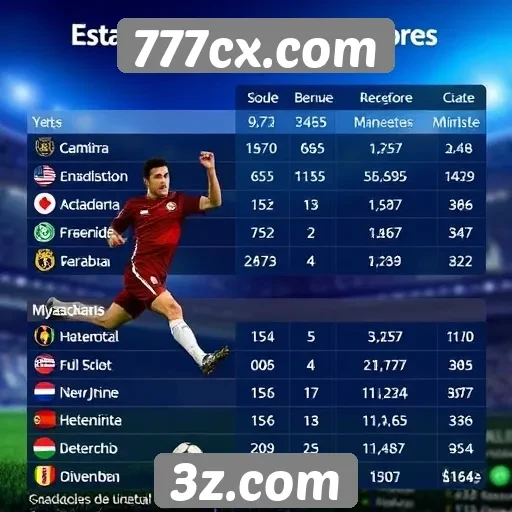 Estatísticas de jogadores no 777cx.com